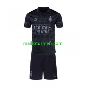 Maillot de Foot AC Milan Quatrième 2023-24 Noir - Enfant